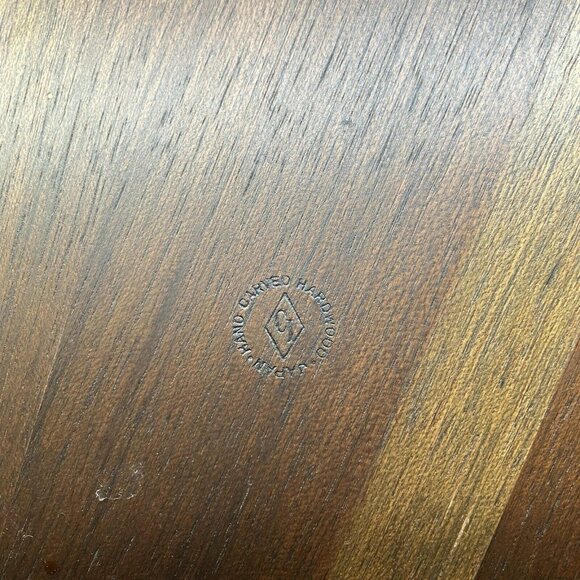 Vintage Kala Wood Hand Rubbed Carved 3 Section Leaf Tray MCM Mid Century Dark - Picture 7 of 10